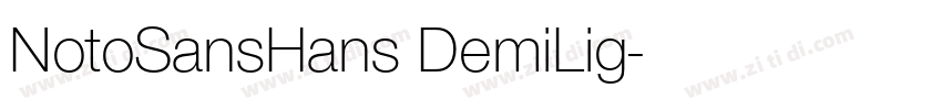 NotoSansHans DemiLig字体转换